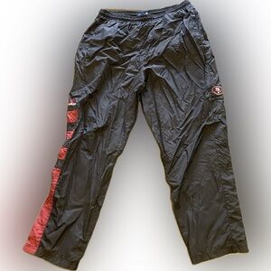 Vintage Adidas NFL San Francisco 49Ers  Track Pants Men XL Black Polyester Nice